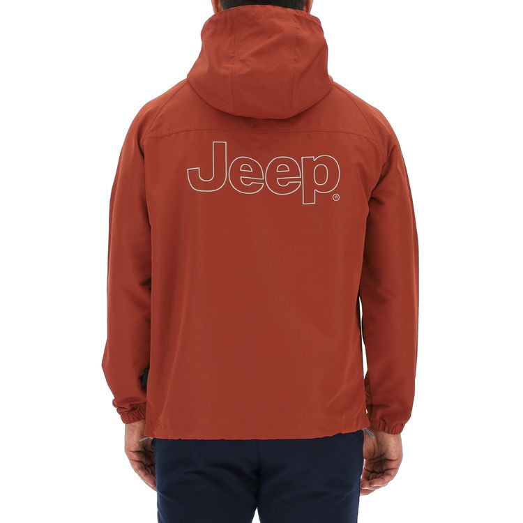 J MAN LIGHT HOODED WIND JACKET JEEP Outline Back Print J23S